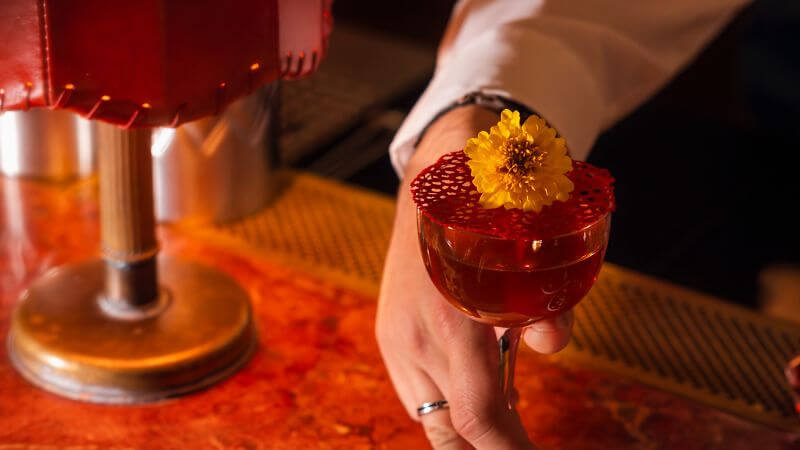 2025 Baur's Drinks Dark Bloom Cocktail w