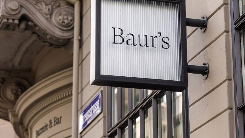 2025 Baur's Exterior Baur's Sign by the entrance234
