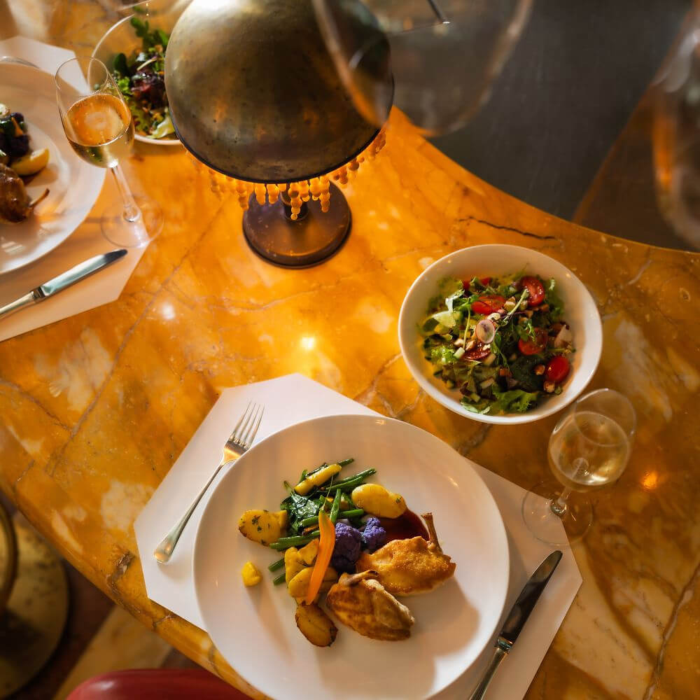 2025 Baur's Food Business Lunch Roast Baby Chicken (Mistkratzeli) with Market Vegetables 1